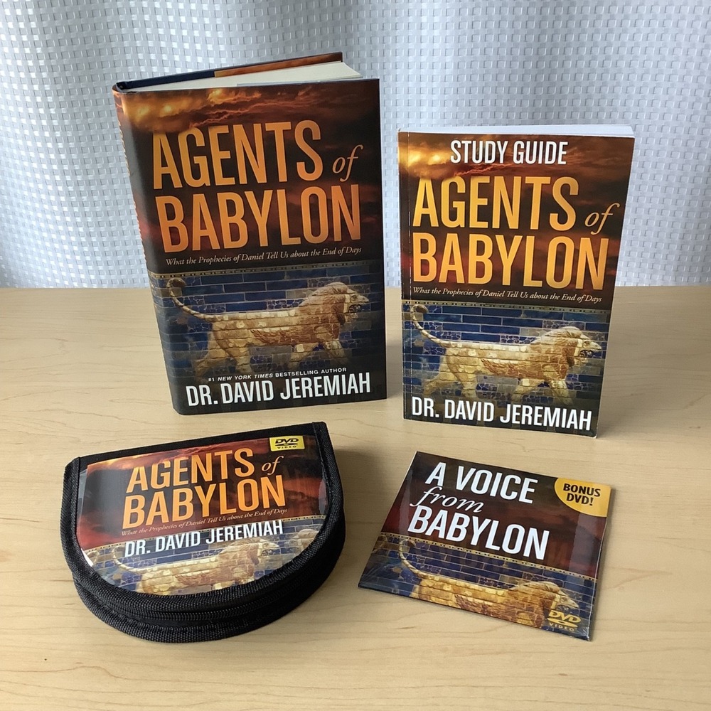 Agents of Babylon Dr. David Jeremiah DVD Set & A Voice From Babylon & Book Set